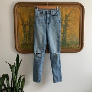 Free People Raw High Rise Jegging